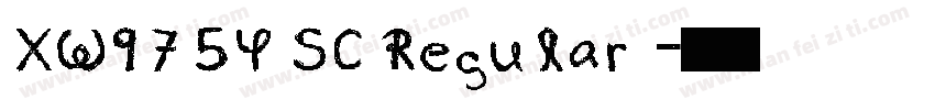 XW975Y SC Regular字体转换